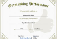 80 Printable Award Certificate Templates Pdf, Word, Psd With Regard To Simple Outstanding Performance Certificate Template