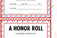 A/B Honor Roll Clipart Pertaining To Honor Roll For Free 24 Martial Arts Certificate Templates 2020