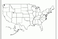 A Blank Map Of The United States That You Can Fill In Intended For United States Map Template Blank
