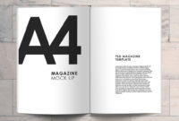 A4 Magazine Template Psd Funfin Within Simple Blank Magazine Template Psd