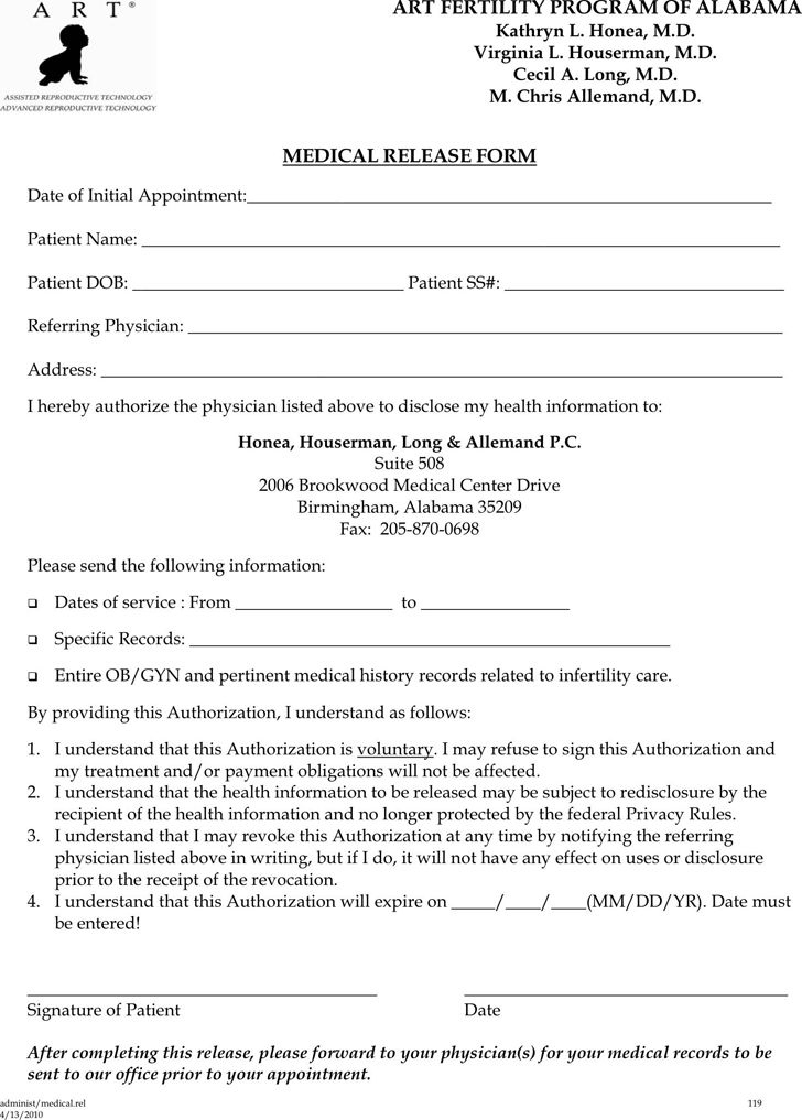 Alabama Medical Release Form Download The Free Printable Intended For Fantastic Blank Legal Document Template