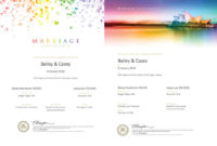 Alternative Marriage Certificates | Wedeqtory In Free Commemorative Certificate Template