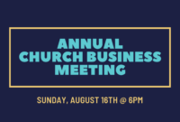 Annual Church Business Meeting Calvary Chapel Stone Mountain With Regard To Sunday School Meeting Agenda