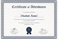 Attendance Certificate Yatay.horizonconsulting.co Inside Within Free 24 Martial Arts Certificate Templates 2020