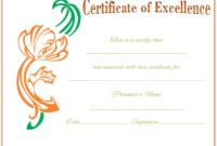 Award Certificate Template Celebrate Achievements With Free Free Certificate Of Excellence Template