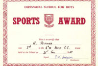 Award Certificates For Sports | Certificate Templates Pertaining To Best Coach Certificate Template