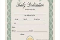 Baby Certificate Template 11+ Free Pdf, Psd, Vector Regarding Fresh Baby Dedication Certificate Template