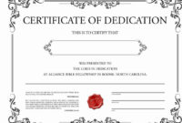 Baby Dedication Certificate Template Printable Awesome Throughout Baby Dedication Certificate Templates