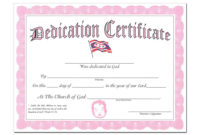 Baby Dedication Certificates Calep.midnightpig.co With Within Baby Dedication Certificate Template