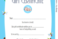Babysitting Gift Certificate Template Free [7+ New Choices] Pertaining To Free Certificate Of Cooking 7 Template Choices Free