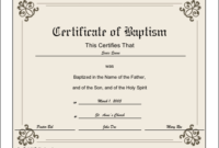 Baptism Certificate Printable Certificate | Printable Regarding Roman Catholic Baptism Certificate Template