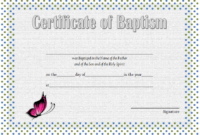 Baptism Certificate Template Word [9+ New Designs Free] Within Roman Catholic Baptism Certificate Template