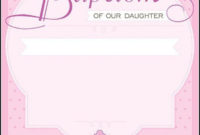 Baptism Invitations For Girl Baby Girl Baptism Invitation With Regard To Simple Blank Christening Invitation Templates