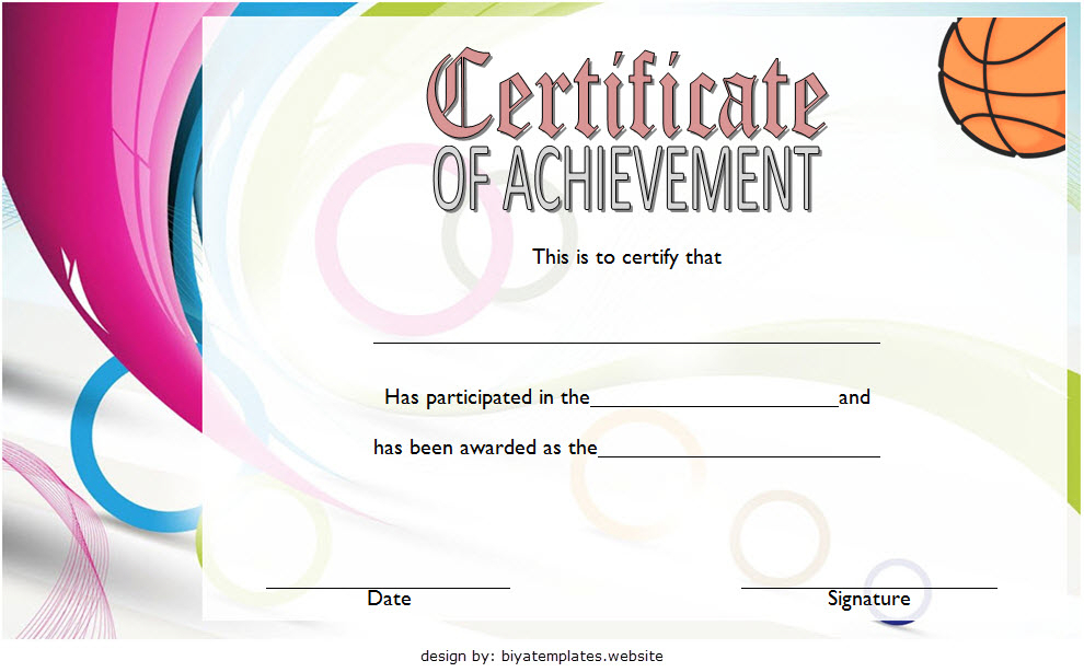 Basketball Achievement Certificate Template Free 1 Di 2020 Regarding Tennis Achievement Certificate Templates