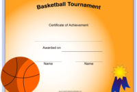 Basketball Certificate Of Achievement Template Download Inside Fantastic Basketball Achievement Certificate Templates