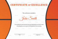 Basketball Certificate Template Free Awesome Basketball Pertaining To Fantastic Basketball Achievement Certificate Templates