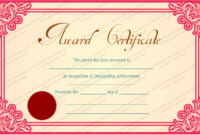 Best Achievement Award Certificate Template Regarding Best Employee Award Certificate Templates