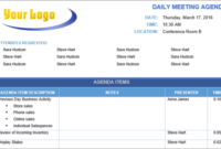 Best Meeting Agenda Templates For Microsoft Office And With Regard To Recurring Meeting Agenda Template