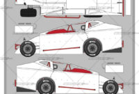 Big Block Modified Template | School Of Racing Graphics Intended For Blank Race Car Templates
