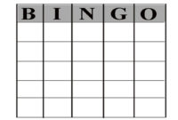 Bingo Board Blank Template All Are Here Inside Fascinating Blank Bingo Template Pdf