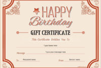Birthday Gift Certificate For Ms Word Download At Http Inside Kids Gift Certificate Template