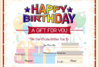 Birthday Gift Certificate For Ms Word Download At Http Pertaining To New Free Funny Certificate Templates For Word