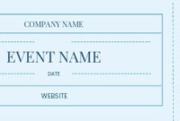 Blank Admission Ticket Template Word (Doc) | Psd | Apple Inside Fresh Blank Admission Ticket Template