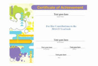 Blank Certificate Of Achievement Template New Colorful With Regard To Blank Certificate Of Achievement Template