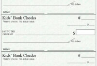 Blank Check Template 30+ Free Word, Psd, Pdf & Vector Within Amazing Large Blank Cheque Template