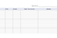 Blank Checklist Template Word | Examples And Forms Regarding Blank To Do List Template
