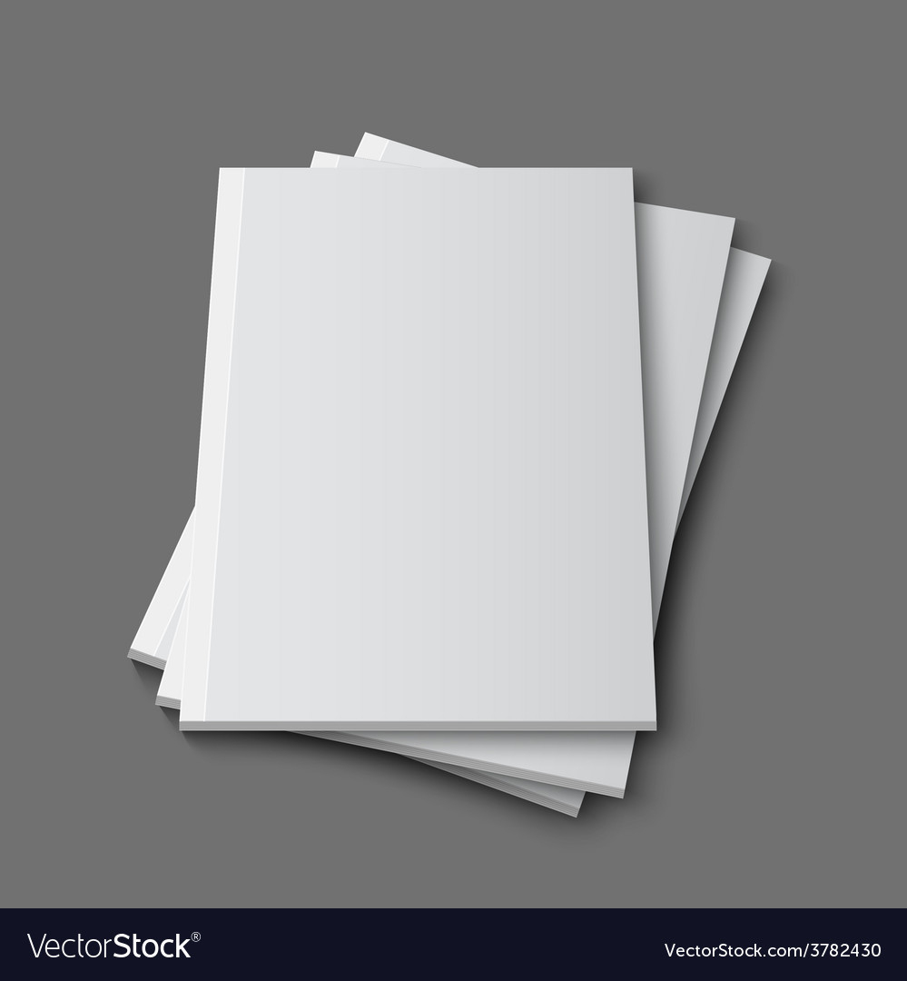 Blank Empty Magazine Template Royalty Free Vector Image Intended For Simple Blank Magazine Template Psd