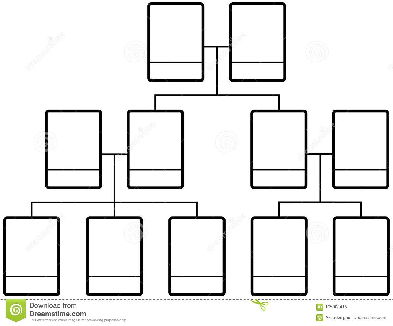 Blank Family Tree Stock Illustrations 398 Blank Family Within Fill In The Blank Family Tree Template