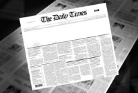 Blank Newspaper Headline (Intro + Loops). Stock Footage With Awesome Old Blank Newspaper Template