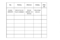 Blank Road Trip Itinerary Template Pdf Format | E Throughout Fantastic Blank Trip Itinerary Template