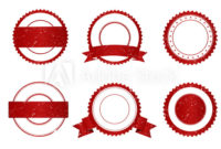 "Blank Seal / Stamp Collection" Stock Image And Royalty Within Blank Seal Template