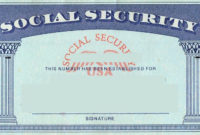Blank Social Security Card Template In 2020 | Id Card With Awesome Blank Social Security Card Template