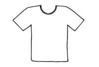 Blank T Shirt Template For Colouring Clipart Best Inside Blank Tee Shirt Template