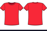 Blank T Shirt Template. Front And Back. Download A Free With Regard To Blank Tshirt Template Pdf
