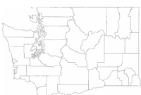 Blank Washington County Map Free Download With Regard To Amazing Blank City Map Template