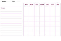 Blank Weekly Calendars Printable | Activity Shelter Pertaining To Fantastic Blank Calander Template