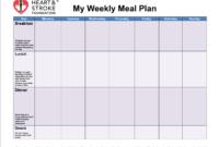 Blank Weekly Meal Plan Template Z6Rug6Dd | Meal Planning Inside Fascinating Blank Meal Plan Template