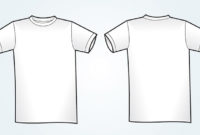 Blank White Vector T Shirt Template | Vectorish Within Blank T Shirt Outline Template
