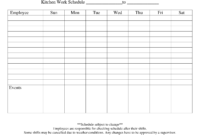 Blank+Employee+Work+Schedule+Template | Daily Schedule With Blank Monthly Work Schedule Template