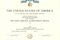 Browse Our Printable Army Achievement Medal Certificate Inside Fantastic Certificate Of Achievement Army Template
