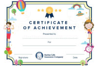 Celebrating Your Child'S Accomplishments | Gerber Life For Good Job Certificate Template