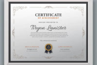 Certificate / Diploma Template Psd, Ai | Certificate With Fantastic Netball Achievement Certificate Editable Templates