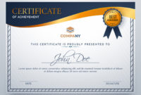Certificate Of Achievement Award Template. | Premium Vector Within Award Certificate Design Template