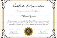 Certificate Of Appreciation In 2020 | Word Template For Certificate Of Appreciation Template Word
