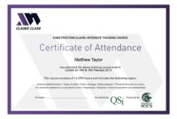 Certificate Of Attendance Sample Template Dalep With Regard To Conference Certificate Of Attendance Template