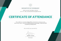 Certificate Of Attendance Template Free Inspirational Pertaining To Fantastic Conference Certificate Of Attendance Template
